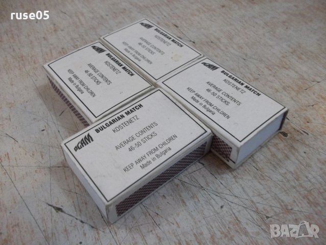 Лот от 4 бр. кибрита с цветя български, снимка 5 - Други ценни предмети - 28038046