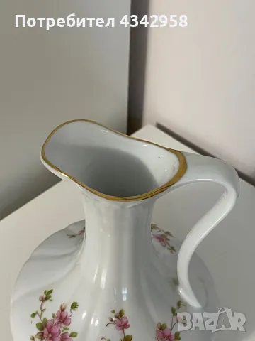 KPM Royal Porcelain Germany .Кана с цветя.1960-1970, снимка 4 - Колекции - 49740265