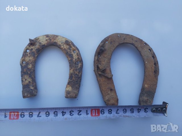 Стара подкова - 2 броя., снимка 2 - Антикварни и старинни предмети - 43603754