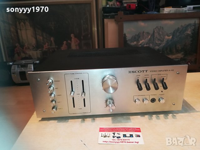 поръчан⭐scott a416 amplifier-made in usa 2704211403⭐, снимка 5 - Ресийвъри, усилватели, смесителни пултове - 32696574