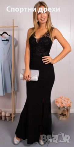 прекрсни дълги дамски рокли с богата дантела в няколко цвята на промоционална цена