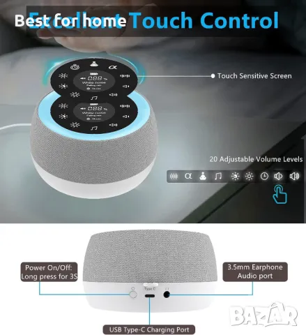 Машина за бял шум с нощна лампа SEHSTAR , снимка 5 - Други - 48424399