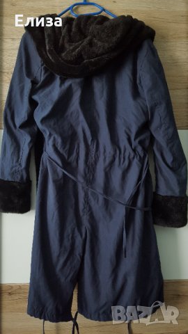 Дамско палто парка с качулка и пух-изкуствен косъм, снимка 6 - Палта, манта - 34874845