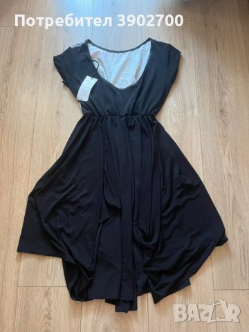 Нова черна рокля с изрязан гръб, снимка 3 - Рокли - 44046889