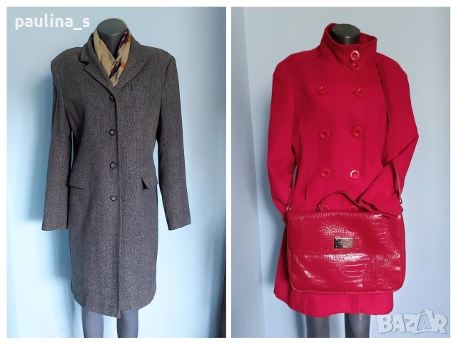 Два различни броя / Марково вълнено палто "Naf Naf" и "Top fashions" 