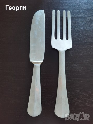 Нож и вилица рекламни от алуминий 60 см дълги, снимка 2 - Други - 43956739