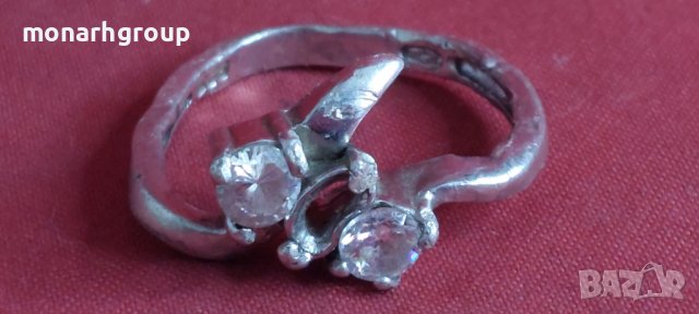 Сребърен пръстен, снимка 1 - Пръстени - 43454503