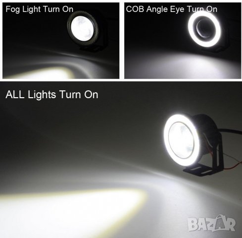 LED халогени с ангелски очи, снимка 6 - Аксесоари и консумативи - 28333557