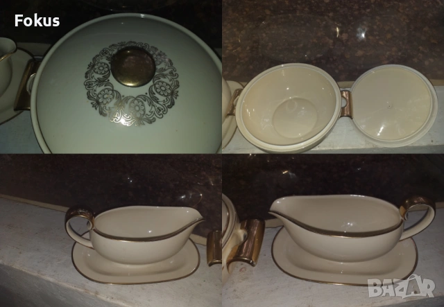 Порцелан сет от супник и две сосиери PMR Bavaria, снимка 5 - Антикварни и старинни предмети - 53452047