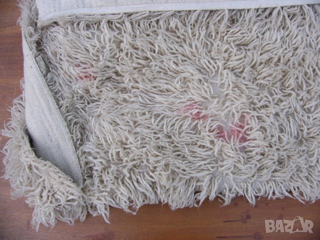 РЕТРО Български Класически Зимен Вълнен ГУБЕР 190x170 см Китеник Халище Килим Покривка Одеяло БАРТЕР, снимка 5 - Покривки за легло - 43984685