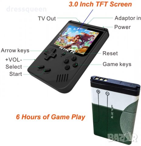2617 Преносима ретро конзола с 400 игри, снимка 9 - Други игри и конзоли - 28490491