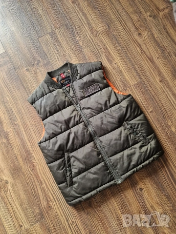 Страхотна мъжка грейка елек ALPHA INDUSTRIES размер M , снимка 2 - Якета - 53227468