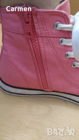 Розови високи кецове с цип - Revolution, снимка 8 - Кецове - 32972540