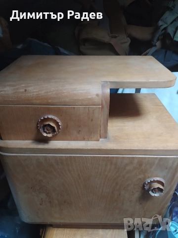 МАСИВНА РЕТРО СПАЛНЯ Р--РИ 164--200 см и две нощни шкавчета , снимка 10 - Антикварни и старинни предмети - 49355664