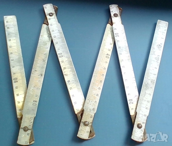 Сгъваем алуминиев дърводелски/строителен метър JENA, снимка 1