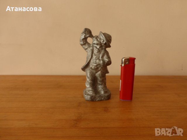 Метална алуминиева фигура статуетка 1970 г
