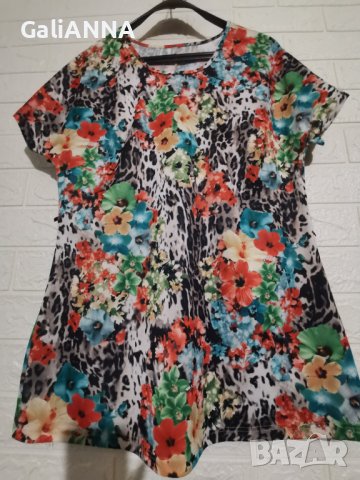 СТРАХОТНА ЦВЕТНА БЛУЗКА РАЗМЕР XL