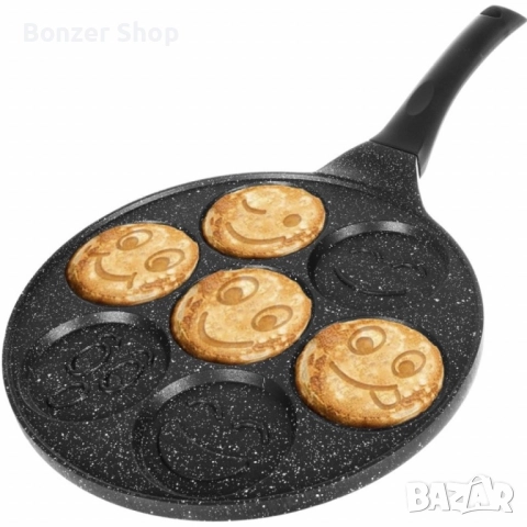 Тиган за палачинки с форми на емотикони – перфектен за весела и вкусна закуска, снимка 7 - Други - 51955058
