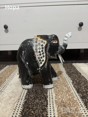 Слонче от дърво , снимка 2 - Статуетки - 52681565