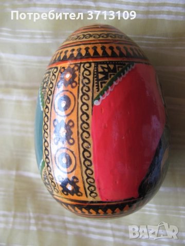 Рисувана Икона, дървено яйце , дева Мария, Исус, снимка 6 - Антикварни и старинни предмети - 51682664