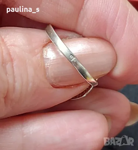 Сребърен пръстен проба 925 с циркон , снимка 4 - Пръстени - 48926215
