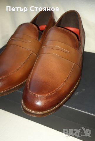 Елегантни мъжки обувки от естествена кожа ROCKPORT №45, снимка 3 - Официални обувки - 27725843