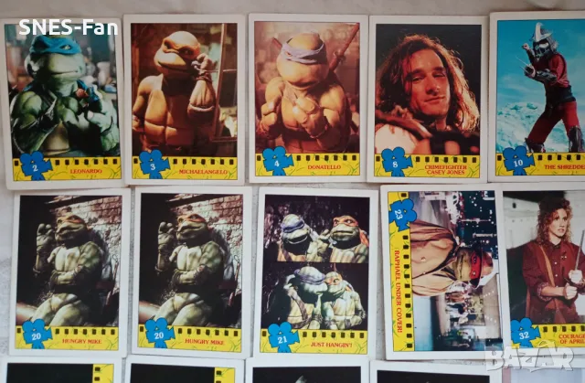 Стари картончета Костенурките нинджа, снимка 3 - Колекции - 50163938