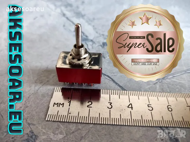 Нов качествен Ключ Превключвател с 12 крачета с 3 положения на превключване ON / OFF/ ON 5A / 125VAC, снимка 17 - Аксесоари и консумативи - 49727934