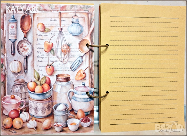 Тефтер "Вкусни рецепти" в червено, снимка 5 - Други - 52355959