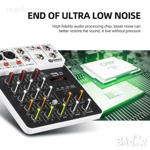 Смесителен пулт, Debra V4, DJ Mixer, Bluetooth, Usb player, Plug and Play , снимка 15 - Ресийвъри, усилватели, смесителни пултове - 49416731