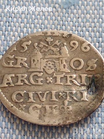 Сребърна монета 3 Гроша 1596г. Сигизмунд трети Рига 13697, снимка 8 - Нумизматика и бонистика - 42930117