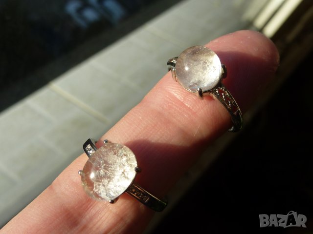 2 пръстена с планински кристал , снимка 4 - Пръстени - 43584341