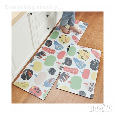 Свежи,лесно подържащи килимчета за кухня от мемори пяна 2 броя в комплект, снимка 1 - Пътеки - 32587520