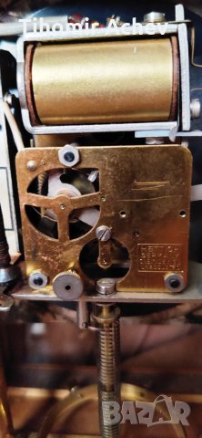 Уникален немски механичен настолен часовник HETTICH, снимка 4 - Антикварни и старинни предмети - 34835003