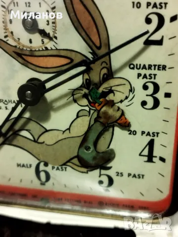 Стар механичен будилник, настолен часовник, снимка 6 - Антикварни и старинни предмети - 49580824
