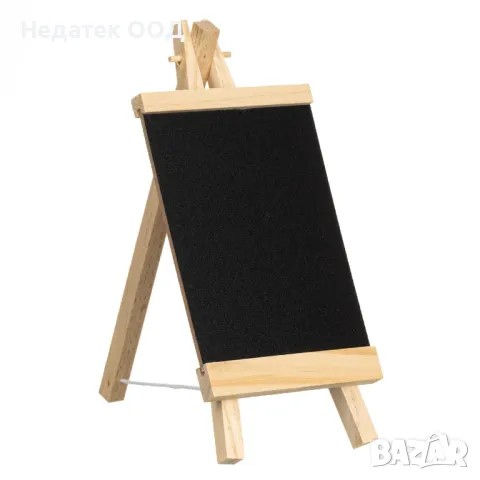 Декоративна дъска с тебеширени маркери, Статив,  Дървен, 9x20 см