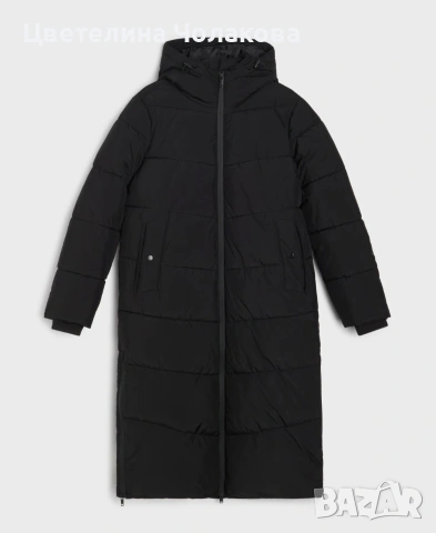 Зимно дълго палто, снимка 3 - Якета - 53094669