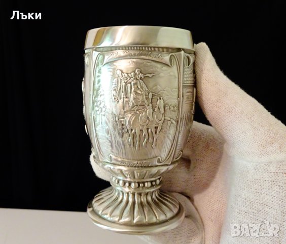 Чаша от калай за вино,картини за старите пощи. , снимка 7 - Антикварни и старинни предмети - 33669981