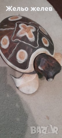 Дървена костенурка, снимка 3 - Декорация за дома - 39537726