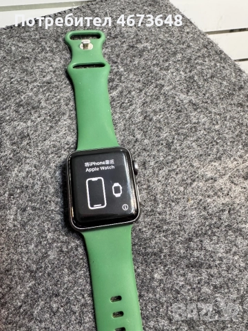 Apple Watch Series 3 (38мм), GPS, Тъмнозелена Каишка + Магнитно Зарядно, снимка 7 - Аксесоари за Apple - 52777204