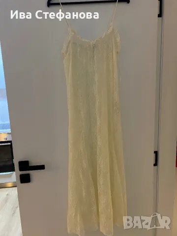 Wow 🤩 Нова секси мека поламид разкошна бяла дантелена дантела нощница, снимка 3 - Нощници - 48656980
