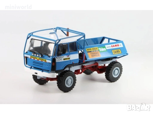 Skoda LIAZ 111.80 Truck Trial Rally - мащаб 1:43 ма DeAgostini моделът е нов в блистер, снимка 9 - Колекции - 52360615