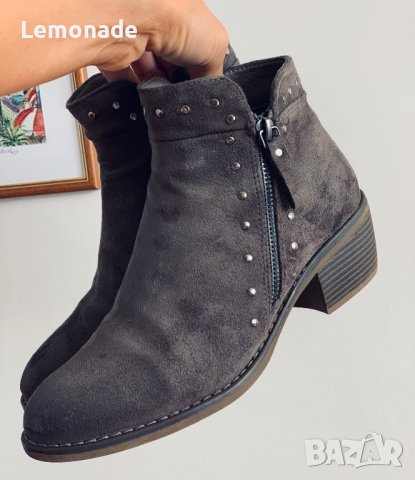 Дамски боти велур 38 номер, снимка 2 - Дамски боти - 34457034