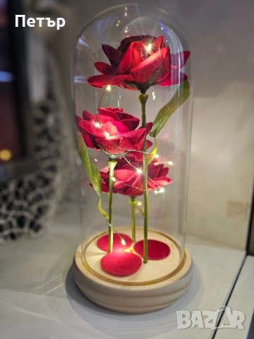 Светещи вечни рози , снимка 4 - Романтични подаръци - 53413721