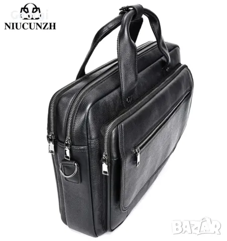 Класическа Мъжка Бизнес чанта (куфарче за лаптоп 16”) Естествена кожа!, снимка 10 - Чанти - 49293945