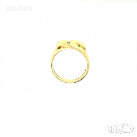 Златен дамски пръстен 6,14гр. размер:52 14кр. проба:585 модел:2692-3, снимка 3 - Пръстени - 38320426
