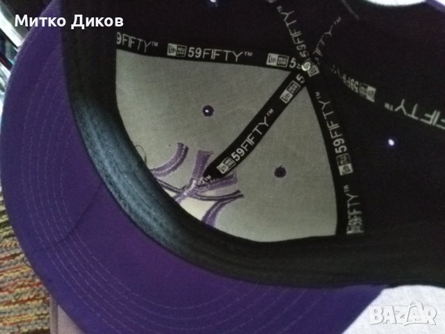 New York Yankees 59fifty New era snapback бейзболна шапка регулируема-нова черно лилава, снимка 8 - Спортна екипировка - 40727248