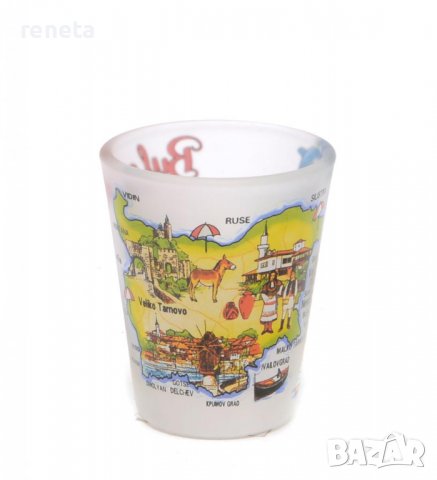 Чашка за ракия, България, Стъклена, снимка 1 - Български сувенири - 37770290