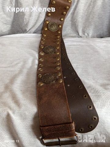 Дамски кожен колан с капси много красив стилен дизайн 16713, снимка 8 - Колани - 51892678
