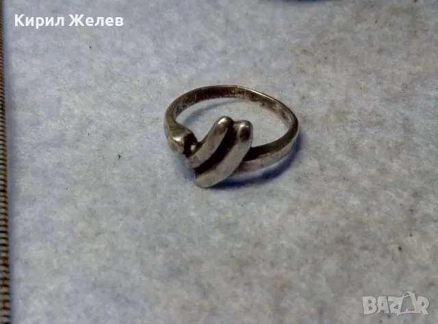 СТИЛЕН АРТ ДИЗАЙН СРЕБЪРЕН ПРЪСТЕН СРЕБРО 925 ПРОБА РЪЧНА РАБОТА 49887, снимка 2 - Пръстени - 49757495